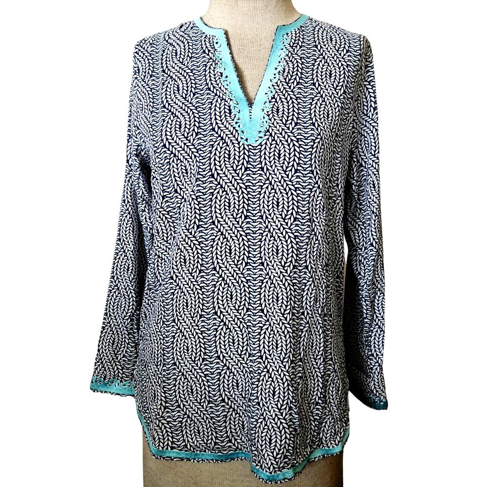 Escapada Geometric Print Blouse Size XS